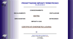 Desktop Screenshot of progettazionetermotecnica.it